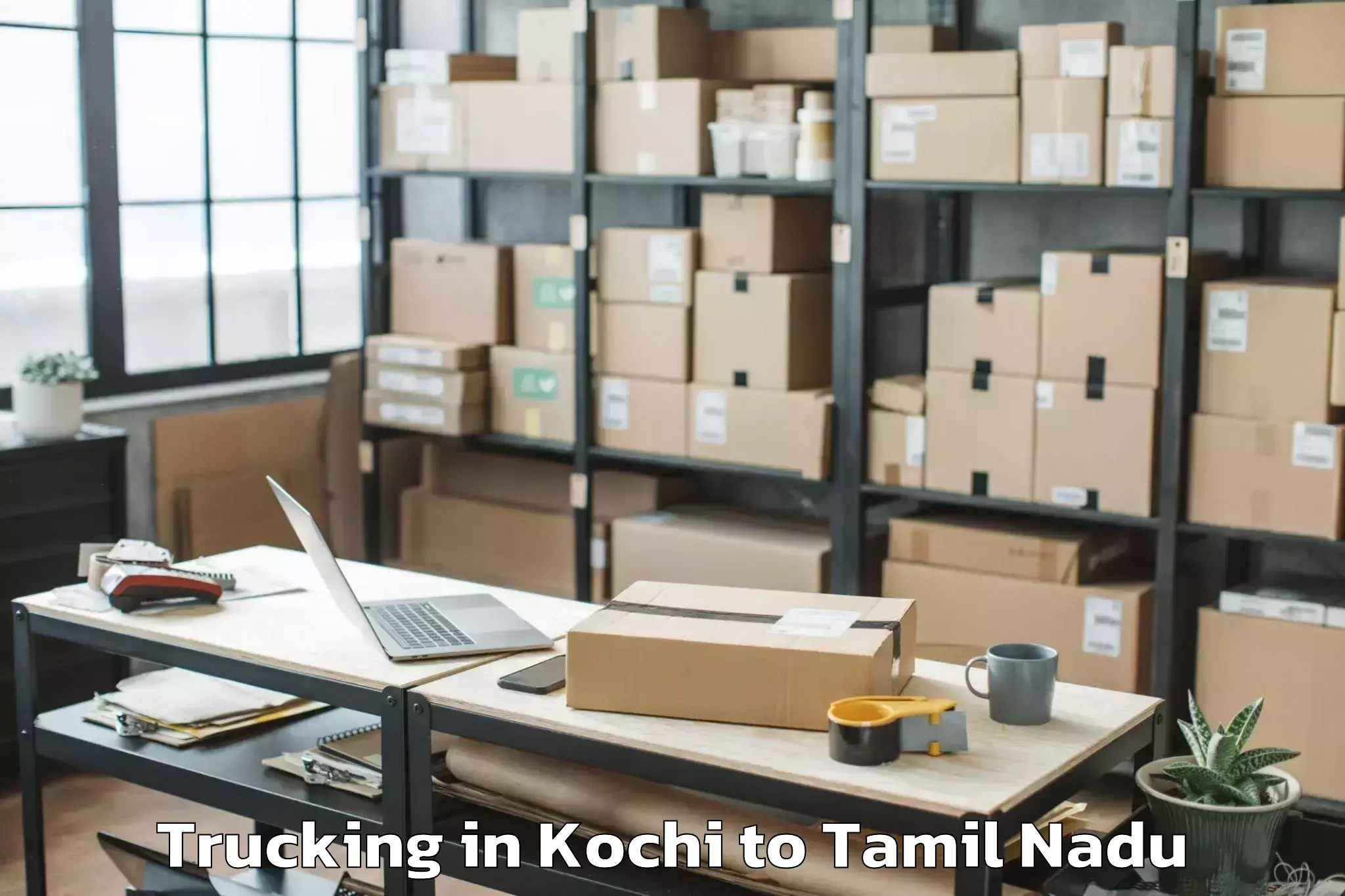 Top Kochi to Kulathur Trucking Available